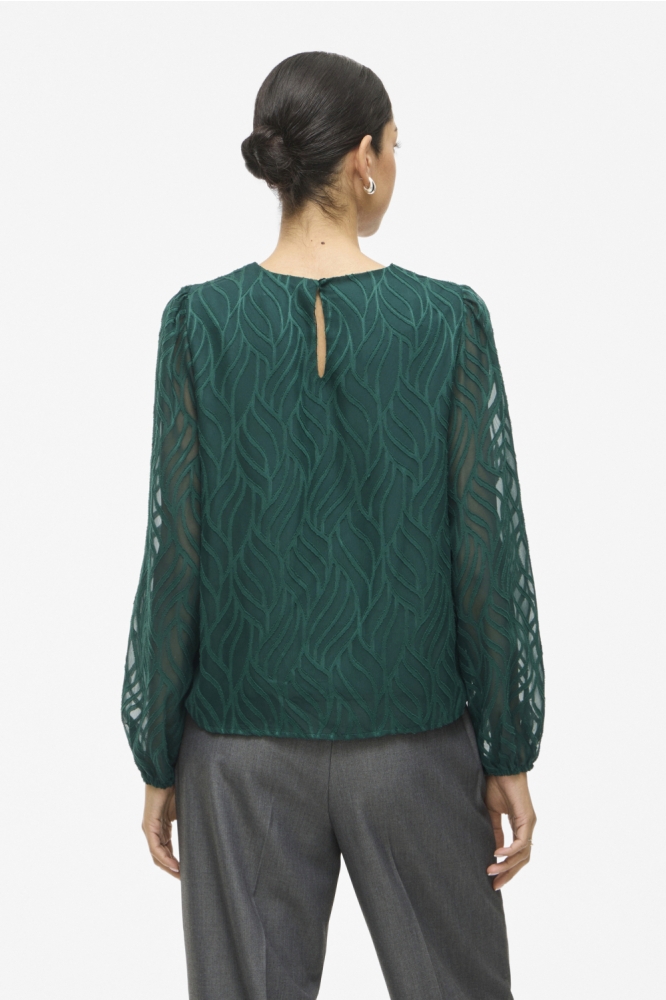 VIMIKA O-NECK L/S TOP - NOOS 14107406 PONDEROSA PINE